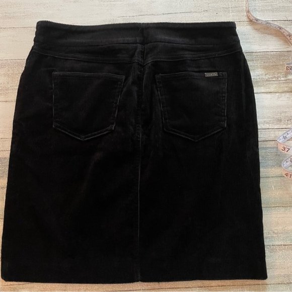 Black Corduroy Pencil Skirt with Pockets size 8 - Picture 5 of 10